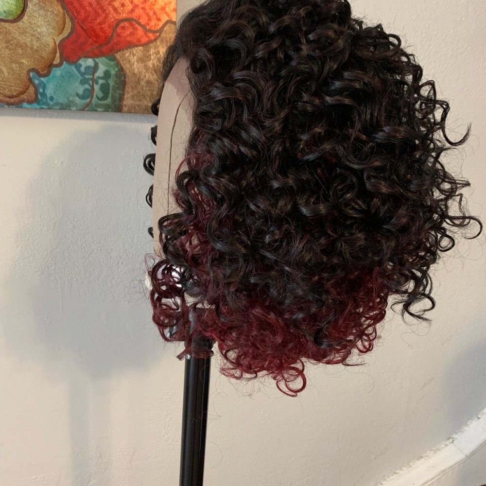COPY - Short curly lace front wig - Picture 2 of 4